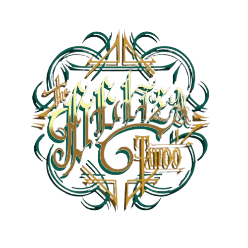 Logo Beltza Tattoo Shop avec fond transparent