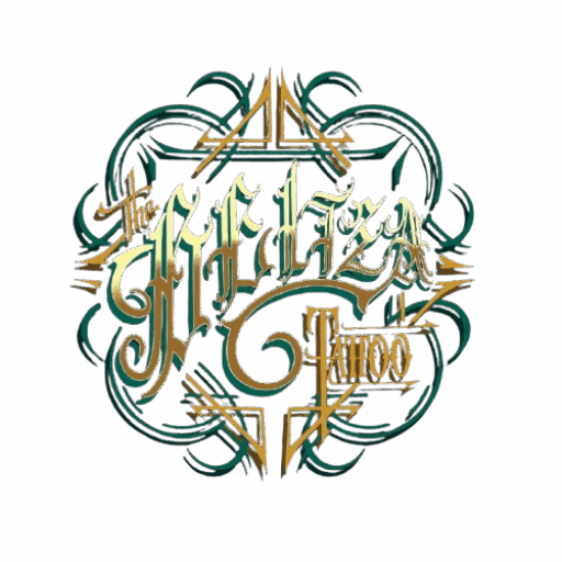 Logo Beltza Tattoo Shop avec fond transparent